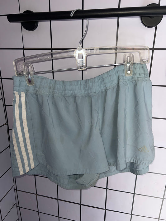 Mini Short Azul Claro Adidas Talla Xl