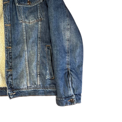 CHAMARRA DENIM CON BORREGO TALLA M