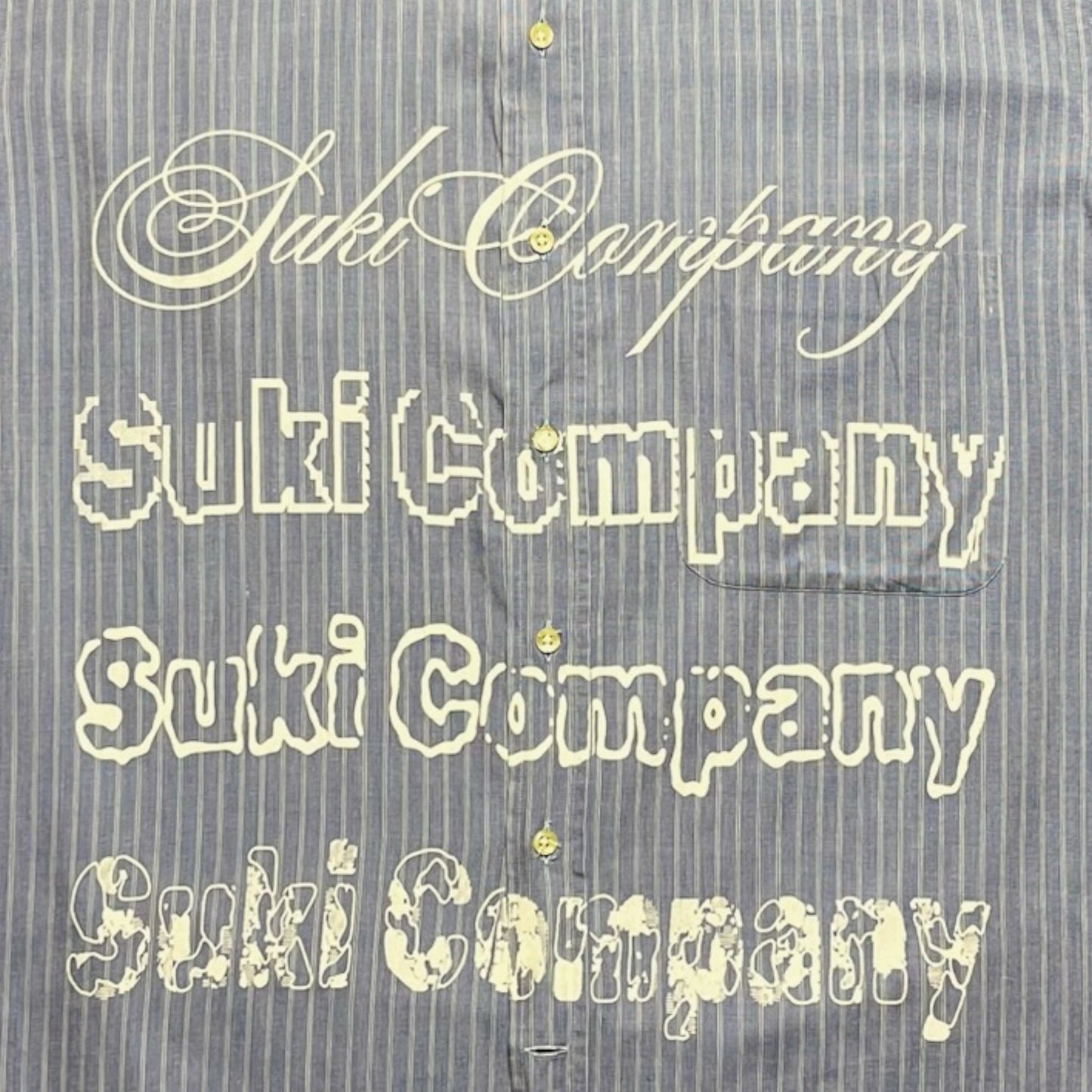 CAMISA SUKI MANGA CORTA SERIGRAFÍA BLANCA SK224