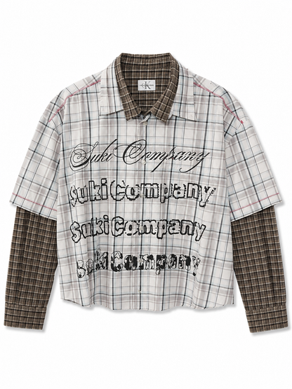 CAMISA SUKI DOUBLE SHIRT CROP SK272