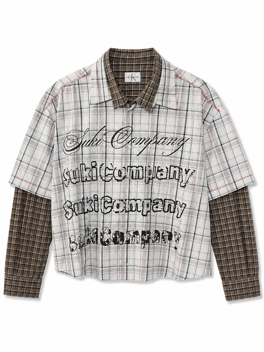 CAMISA SUKI DOUBLE SHIRT CROP SK272