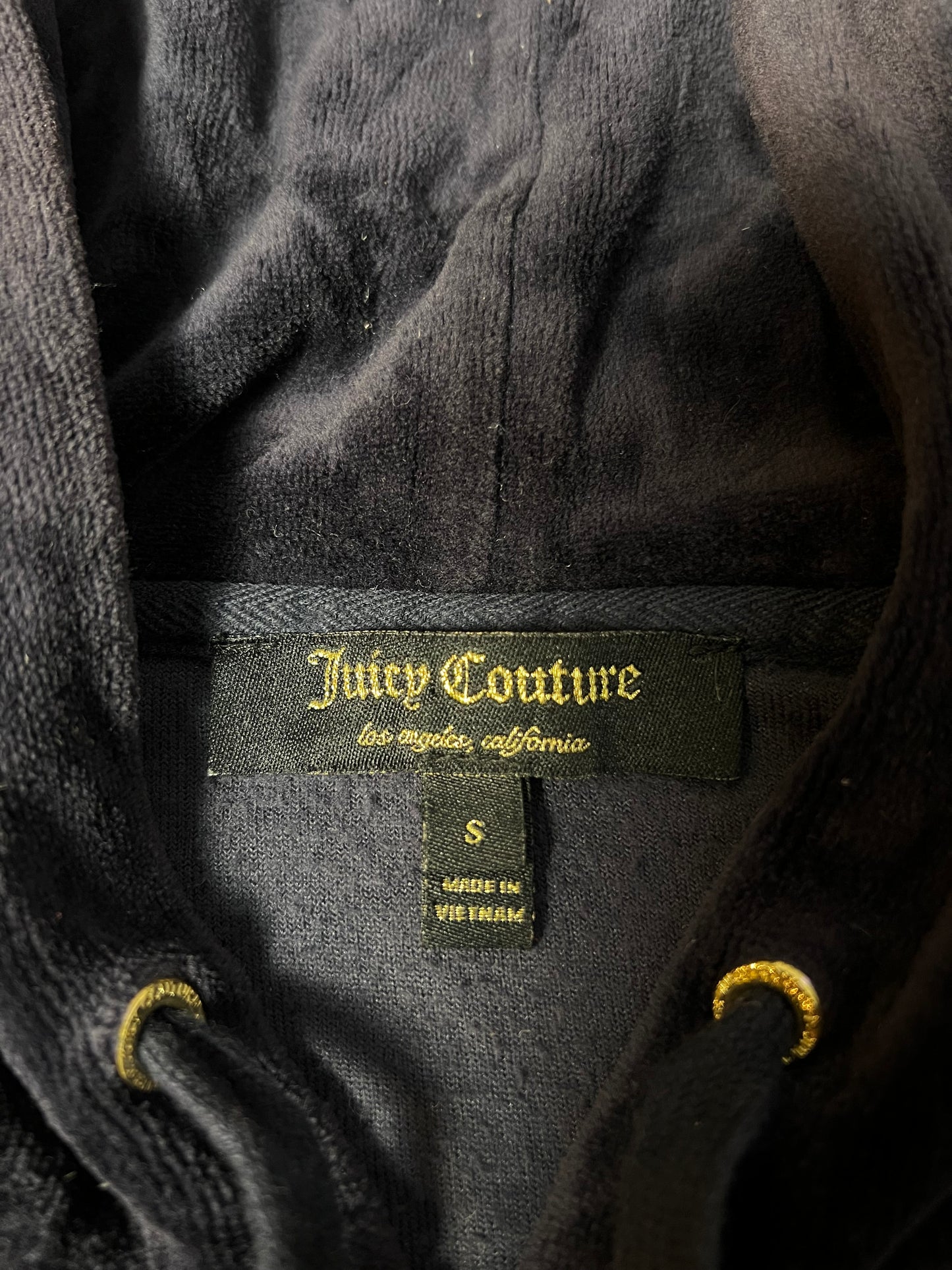 HOODIE JUICY COUTURE VELOUR ZIP