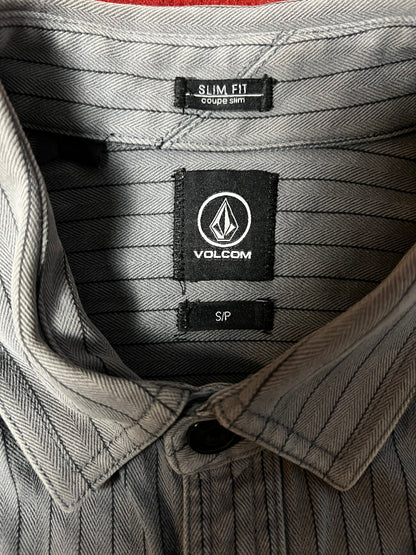 CAMISA VOLCOM GRIS RAYAS