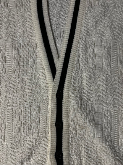 SUÉTER CARDIGAN  VINTAGE BLANCO