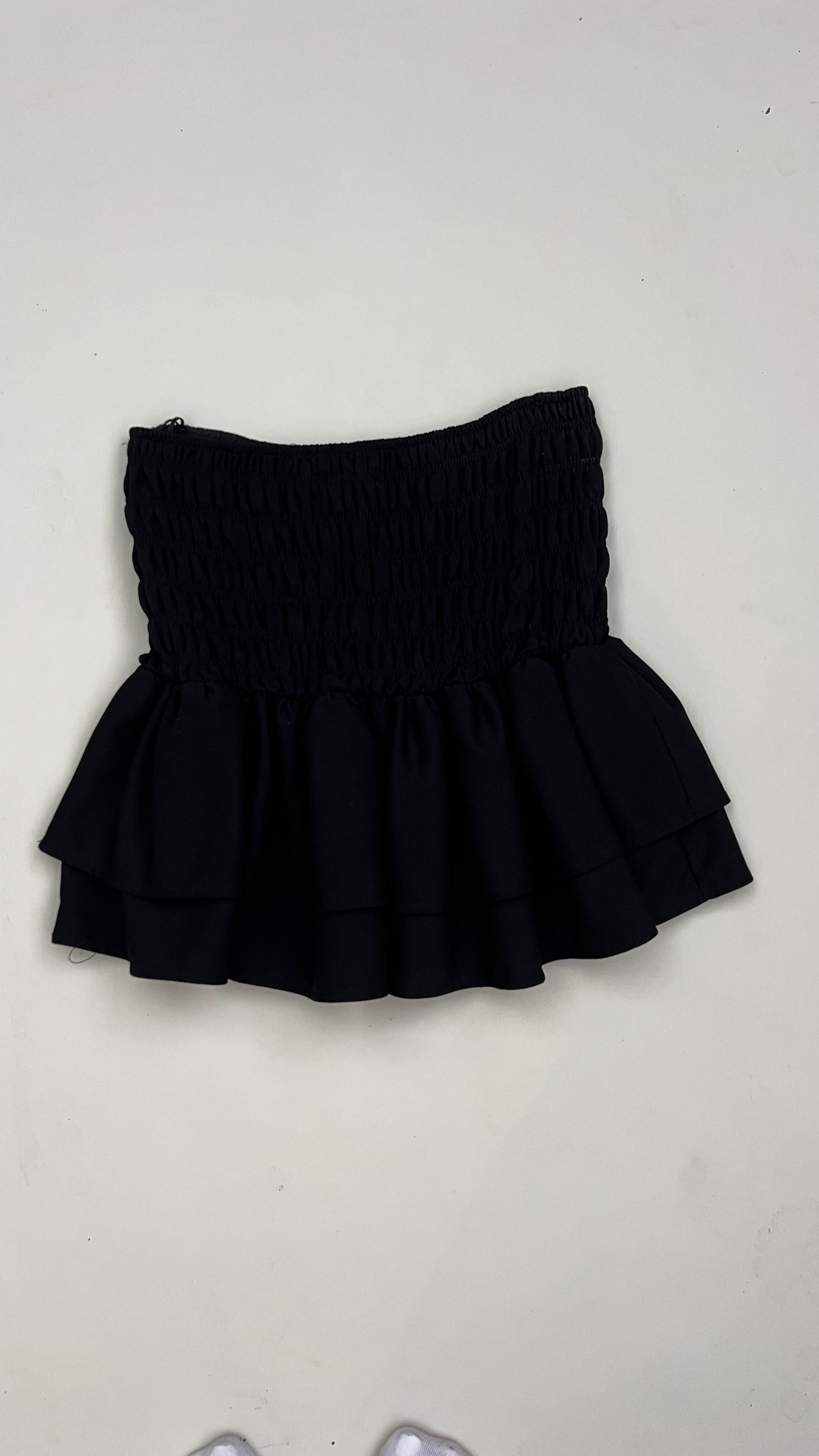 STRAPLE PLISADO NEGRO / M