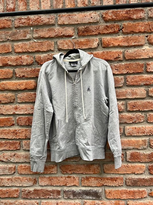 HOODIE PSYCHO BUNNY GRIS TALLA L