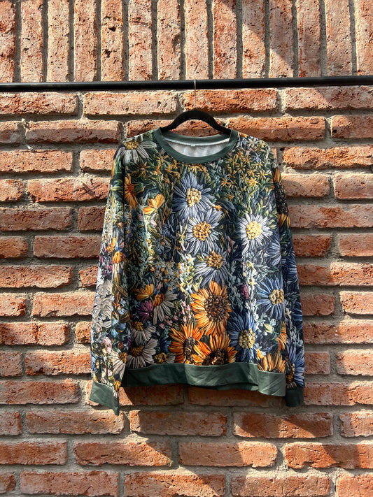 Playera manga larga flower print