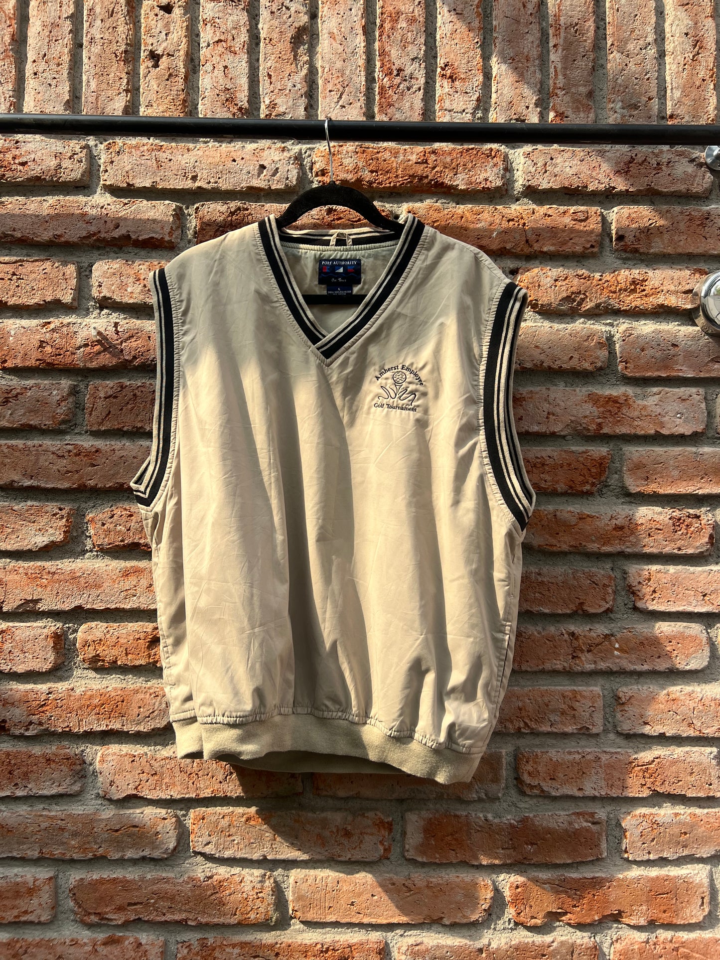 Chaleco vintage port authority beige
