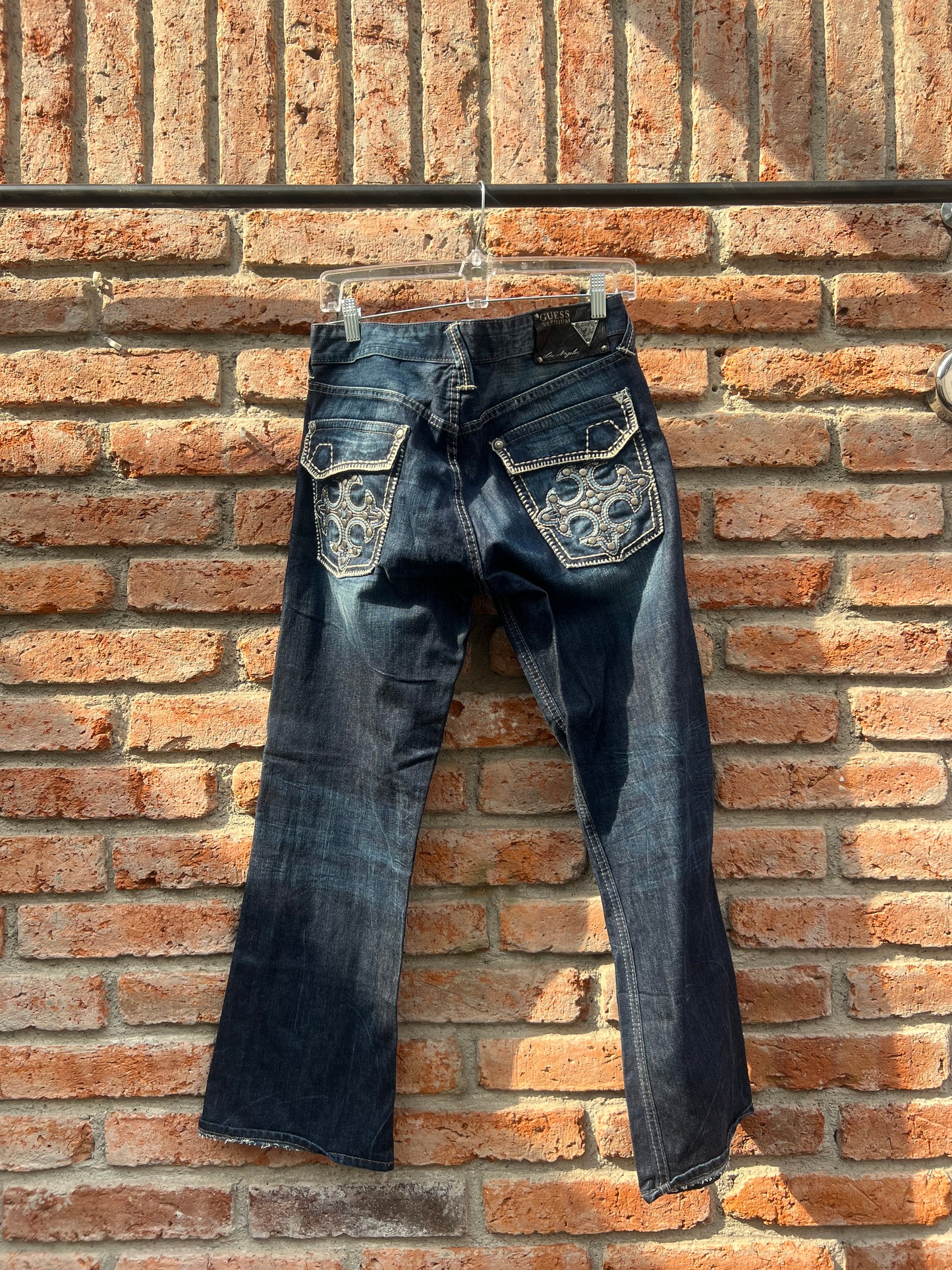 Pantalon guess premium azul marino