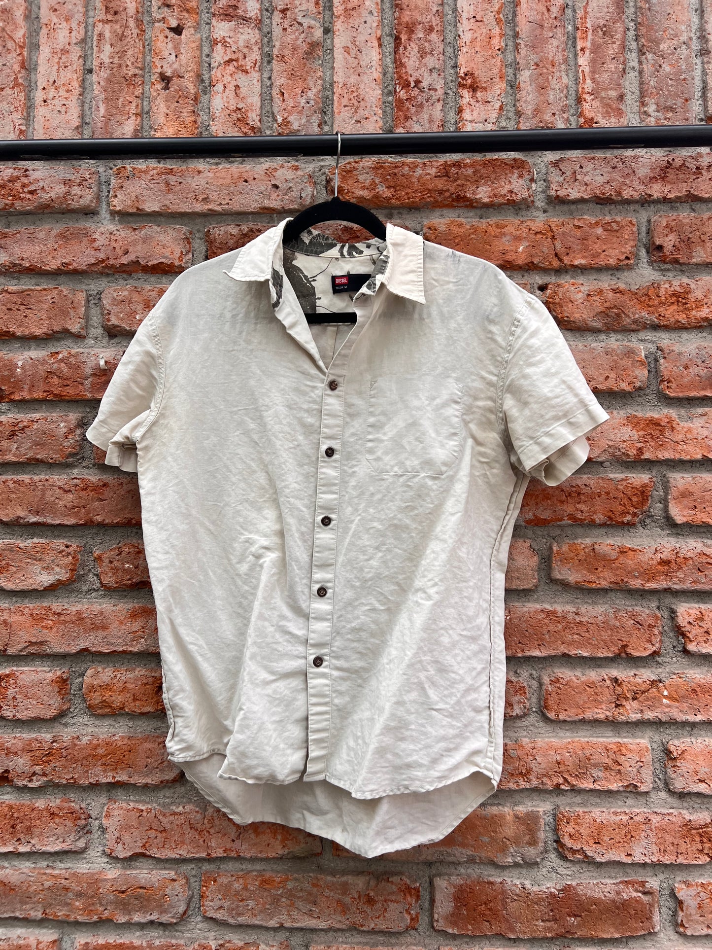 CAMISA MANGA CORTA DIESEL BEIGE