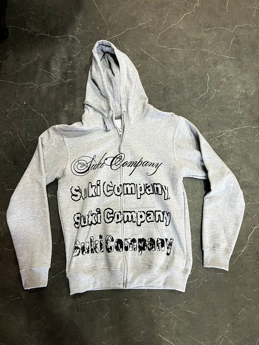 HOODIE GRIS SUKI LETRAS